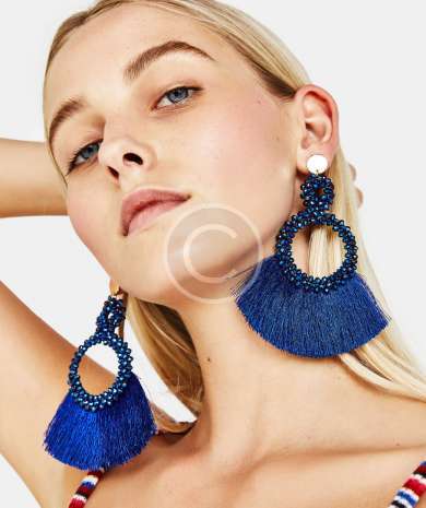 Cascading fringe earrings