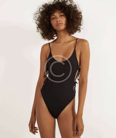 Swimsuit with bow detail